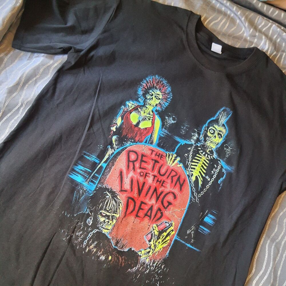 Return of the Living Dead Retro T-Shirt Mens XL Cult Movie Zombie Horror Comedy